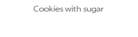 Cookies with sugar